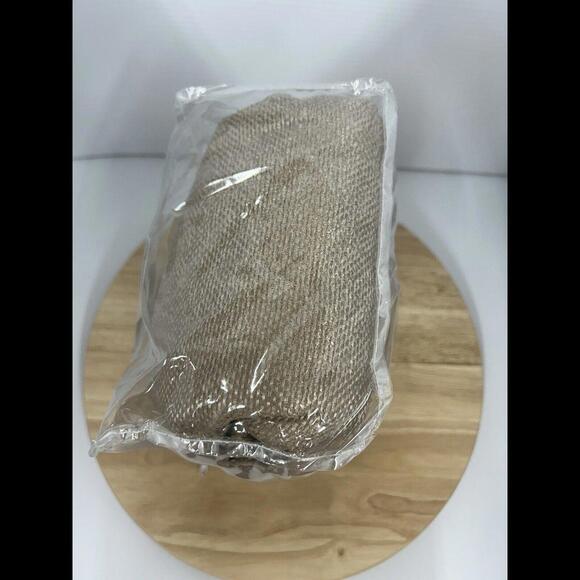 Threshold brown Textured weaved Grommet Light Brown Curtain 50x63 - Picture 5 of 5